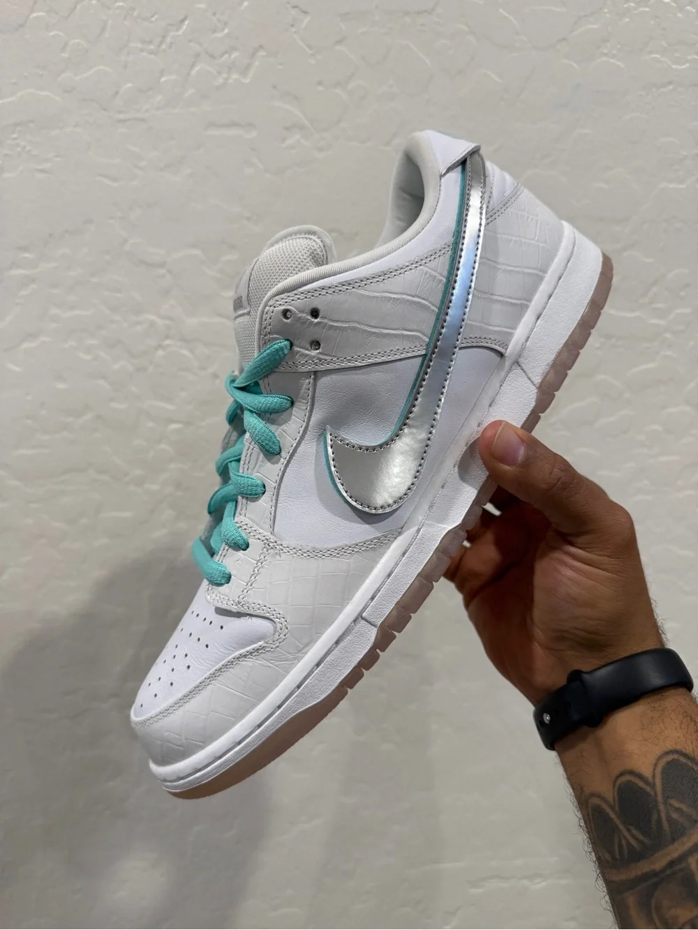 Nike SB Dunk Low Diamond Supply Co White Diamond Size 13M BV1310-100 DS OG ALL
